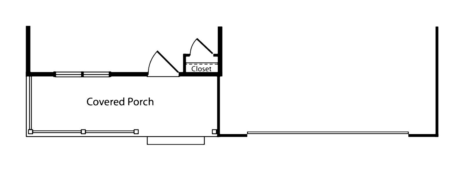 The Chelsea optional covered porch (one-car) plan, Highland Development Group new construction